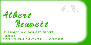 albert neuwelt business card